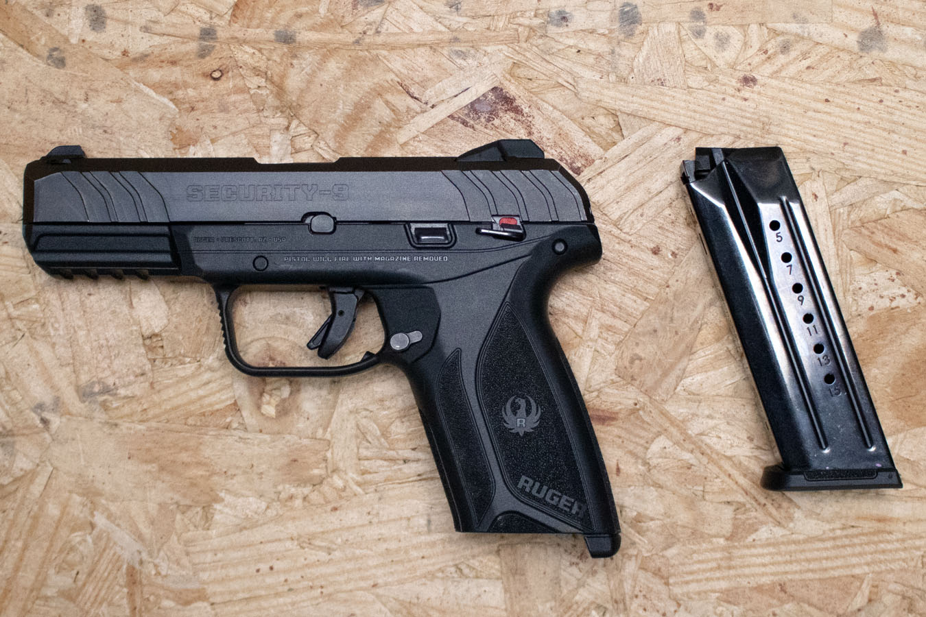 RUGER Security-9 9mm Police Trade-In Pistol with Manual Safety