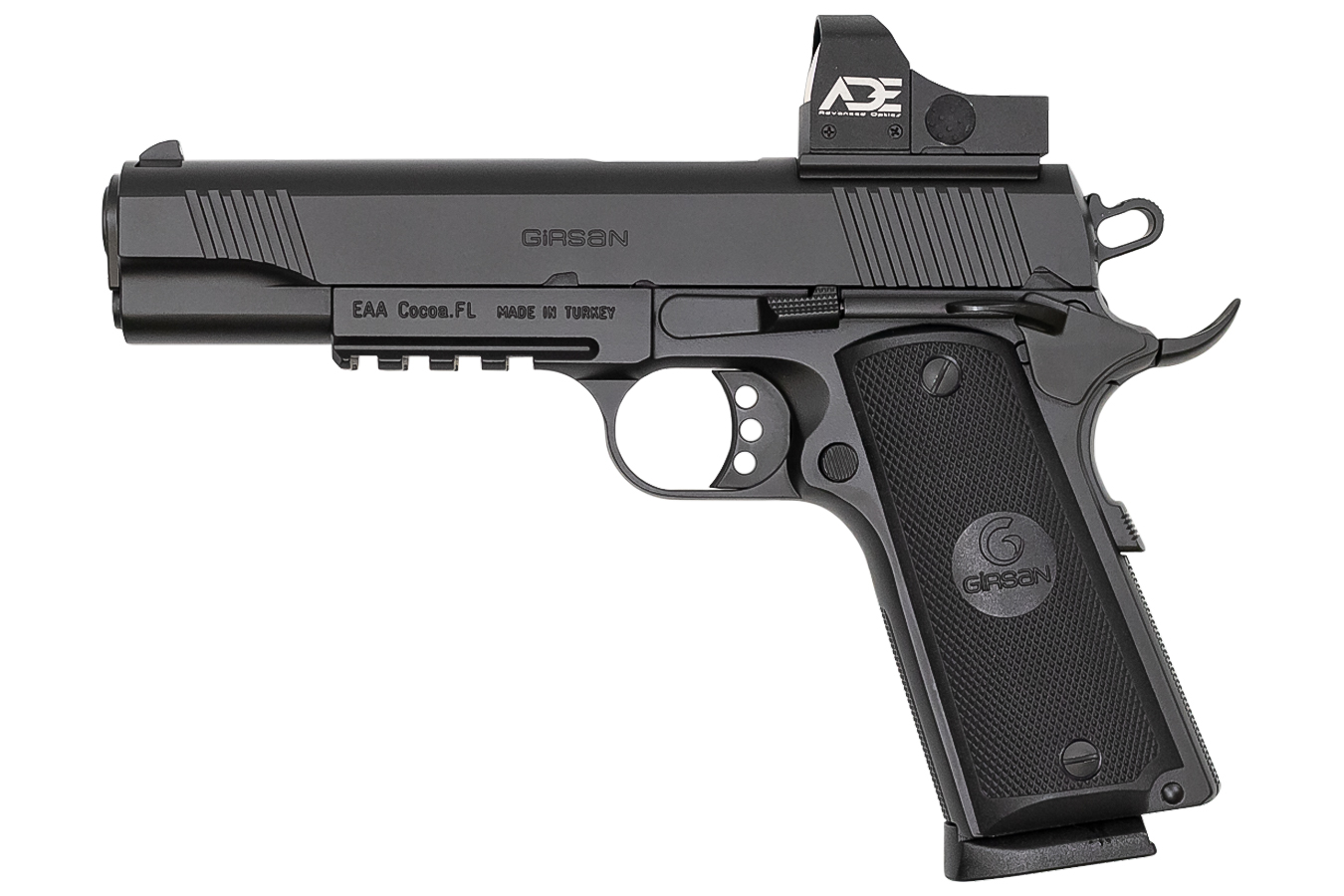 Girsan MC1911S Government 45ACP Black Pistol with 5MOA Red Dot