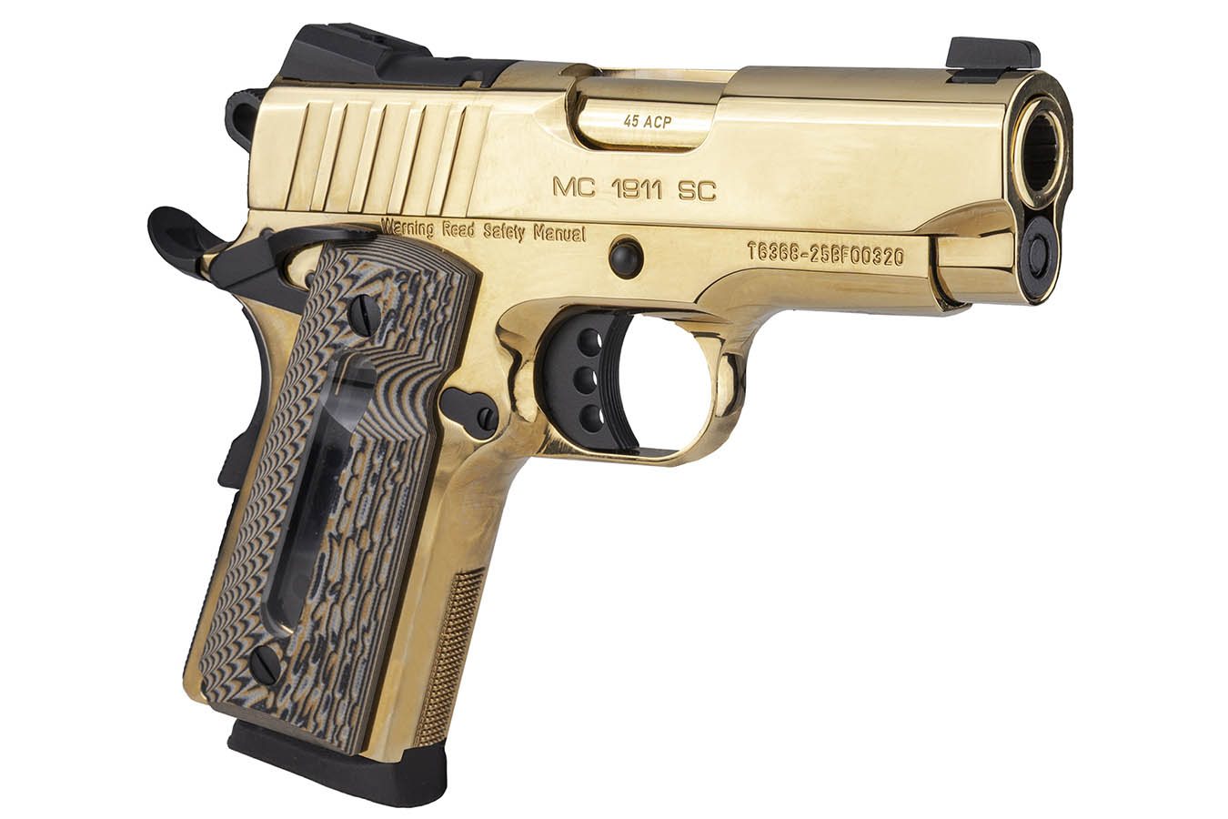 GIRSAN MC 1911 SC 45 ACP Semi-Auto Pistol with Gold Finish