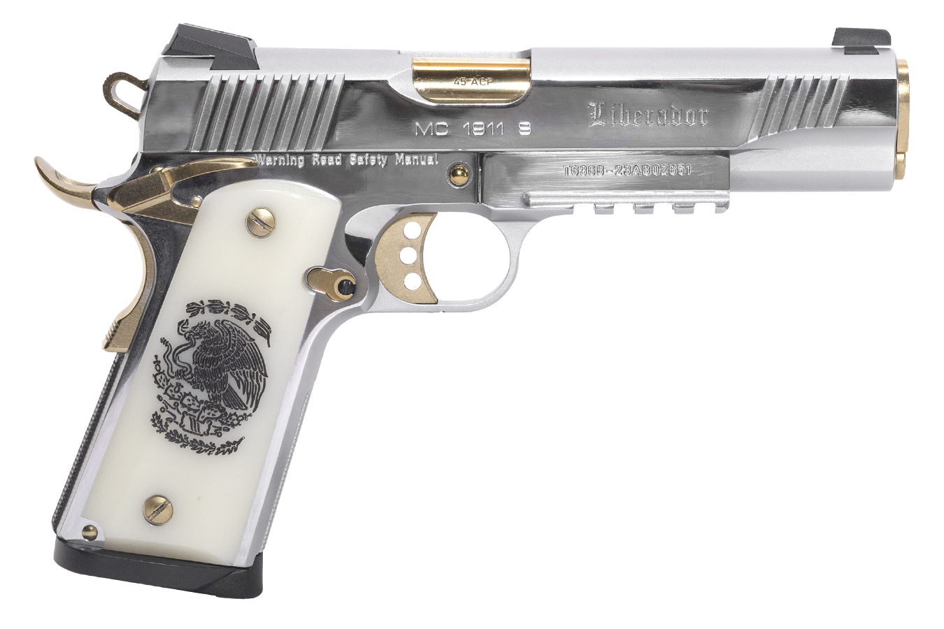 GIRSAN Regard Liberador II 1911 9mm Pistol w/ Mexican Coat Of Arms