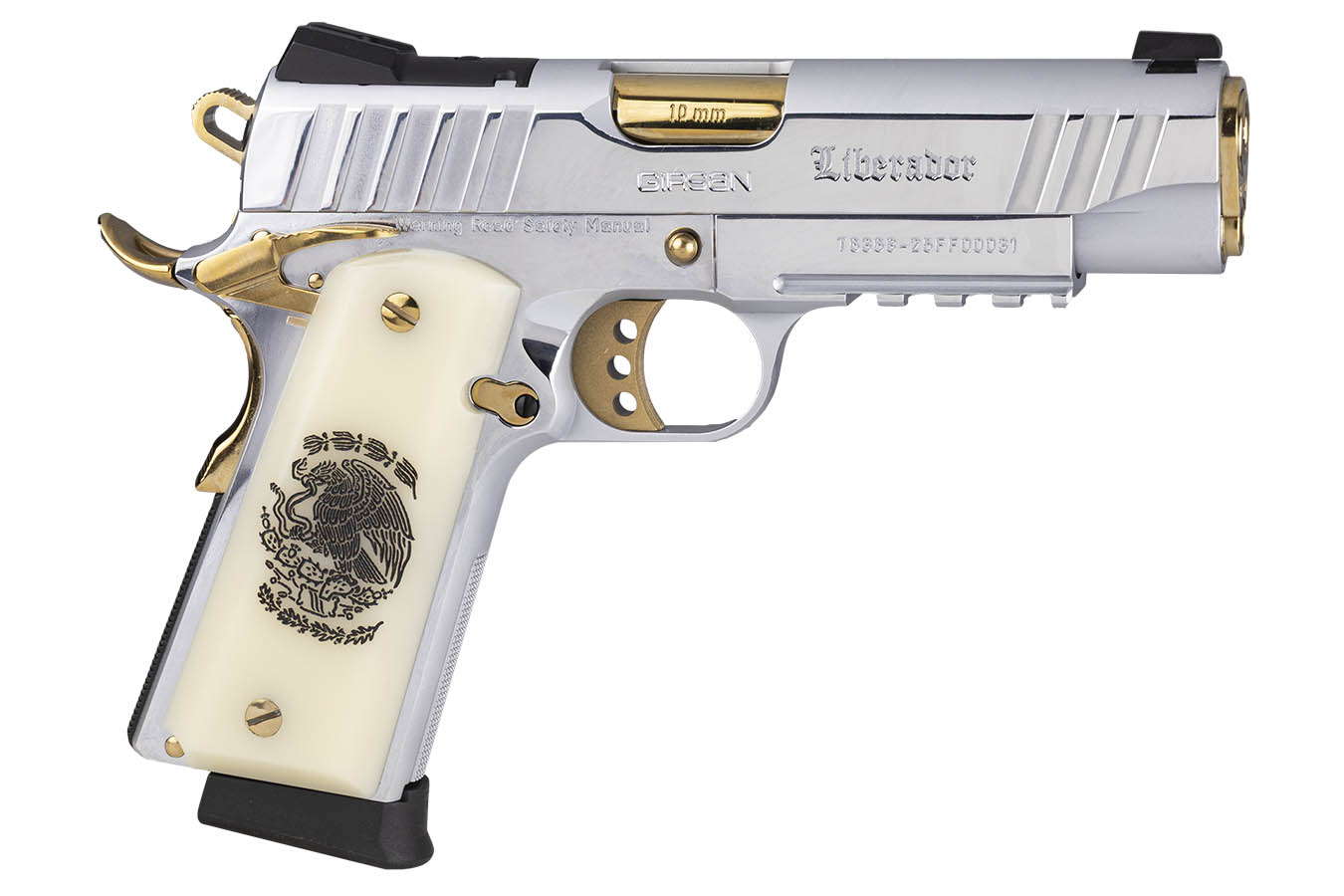 GIRSAN MC 1911 C Liberador 10mm Semi-Auto Pistol with Gold Accents