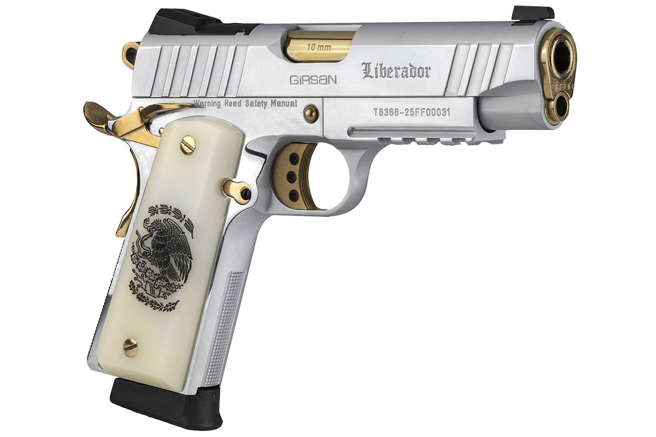 Girsan MC 1911 C Liberador 10mm Semi-Auto Pistol with Gold Accents
