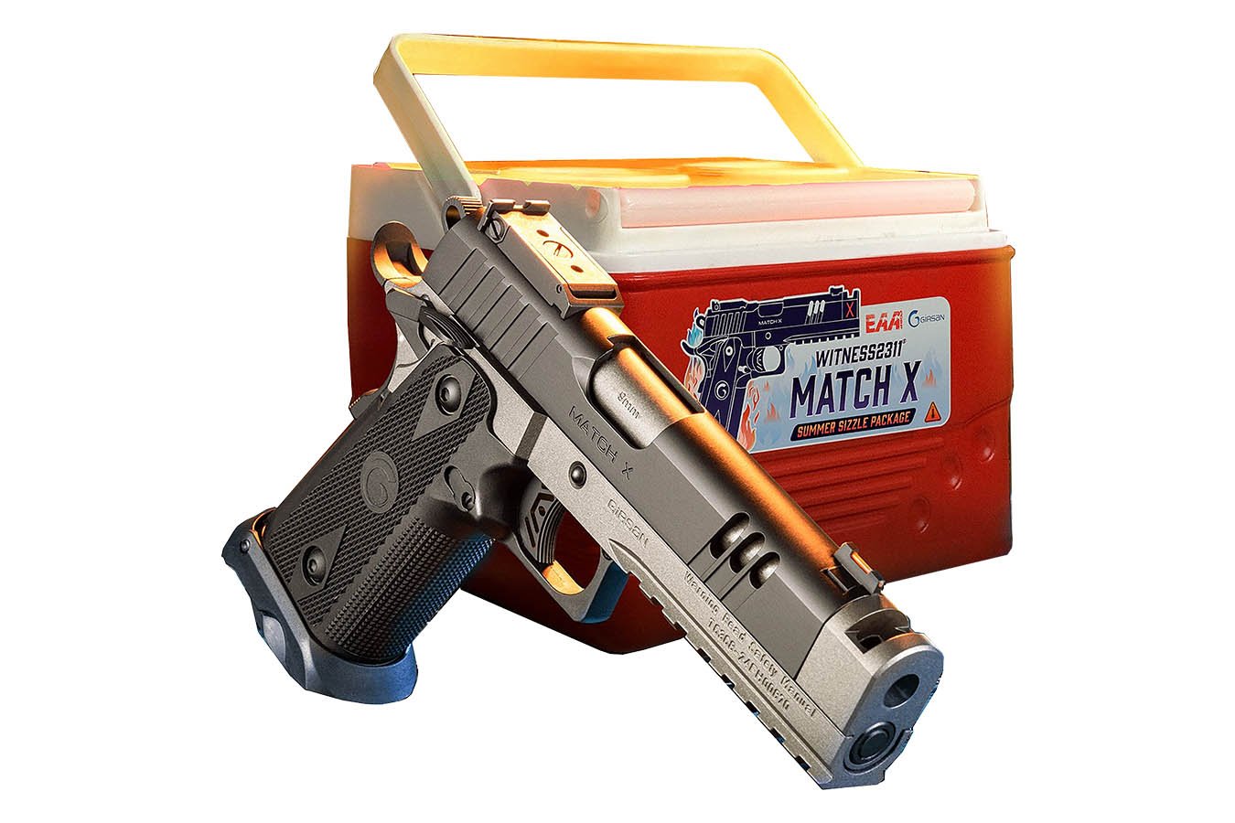 EAA Witness2311 Match X 9mm Semi-Auto Pistol with Girsan Branded Cooler
