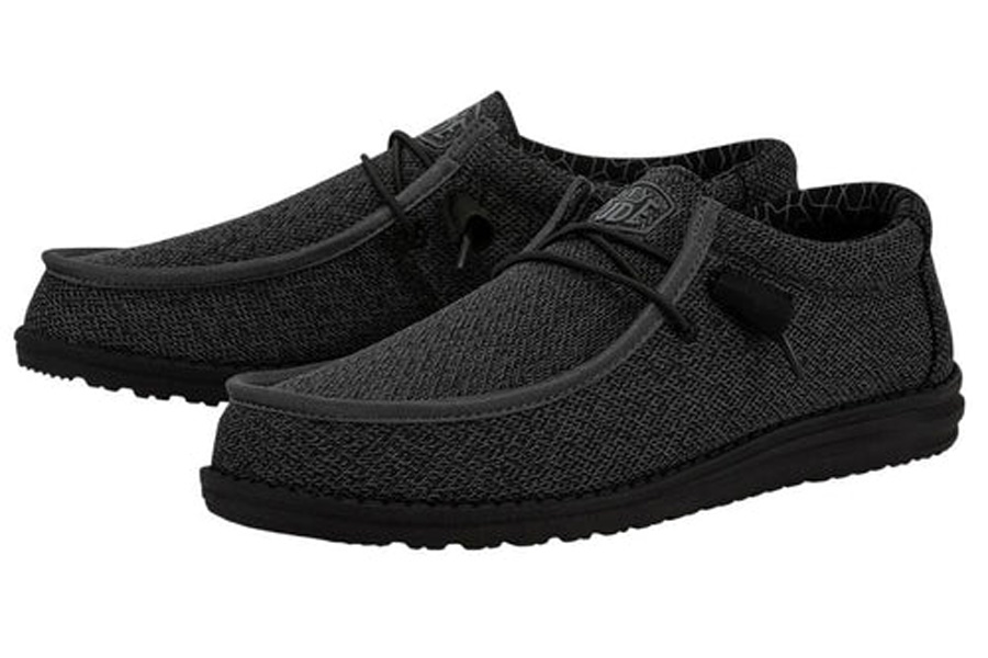Hey Dude Mens Wally Sox Micro - Total Black