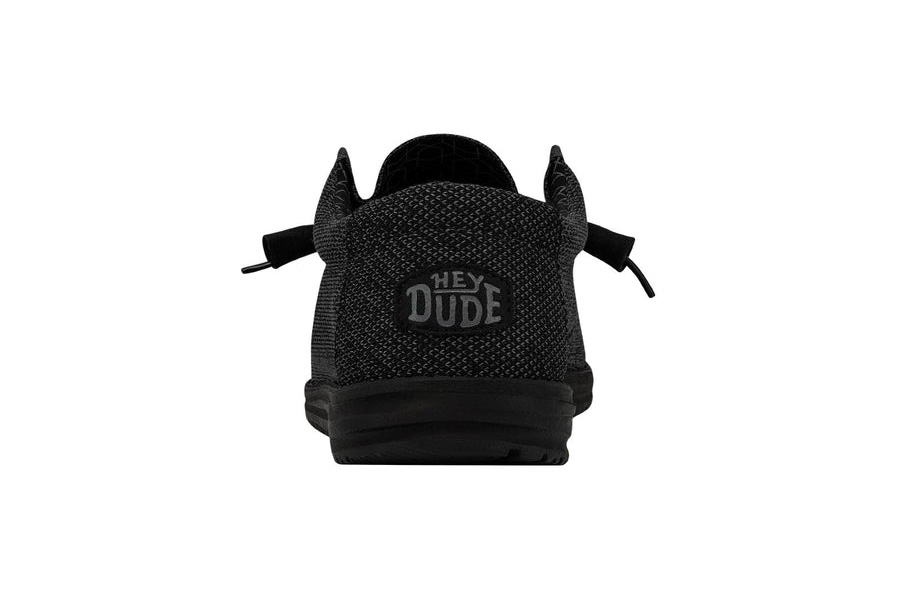 Hey Dude Mens Wally Sox Micro - Total Black