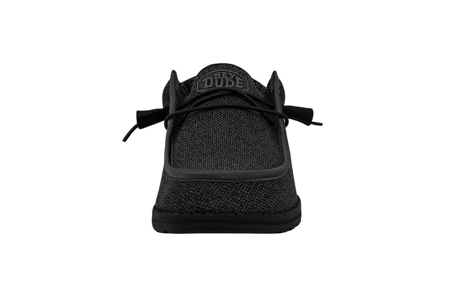 Hey Dude Mens Wally Sox Micro - Total Black