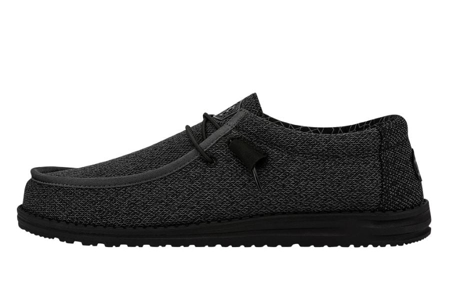 Hey Dude Mens Wally Sox Micro - Total Black