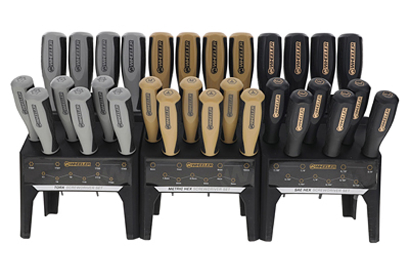 WHEELER ENGINEERING 30 Piece Hex/Torx Benchtop Screwdriver Set