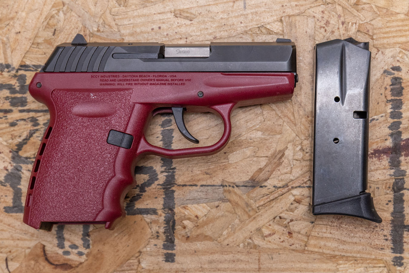 SCCY CPX-2 9mm Police Trade-In Pistol With Crimson Frame