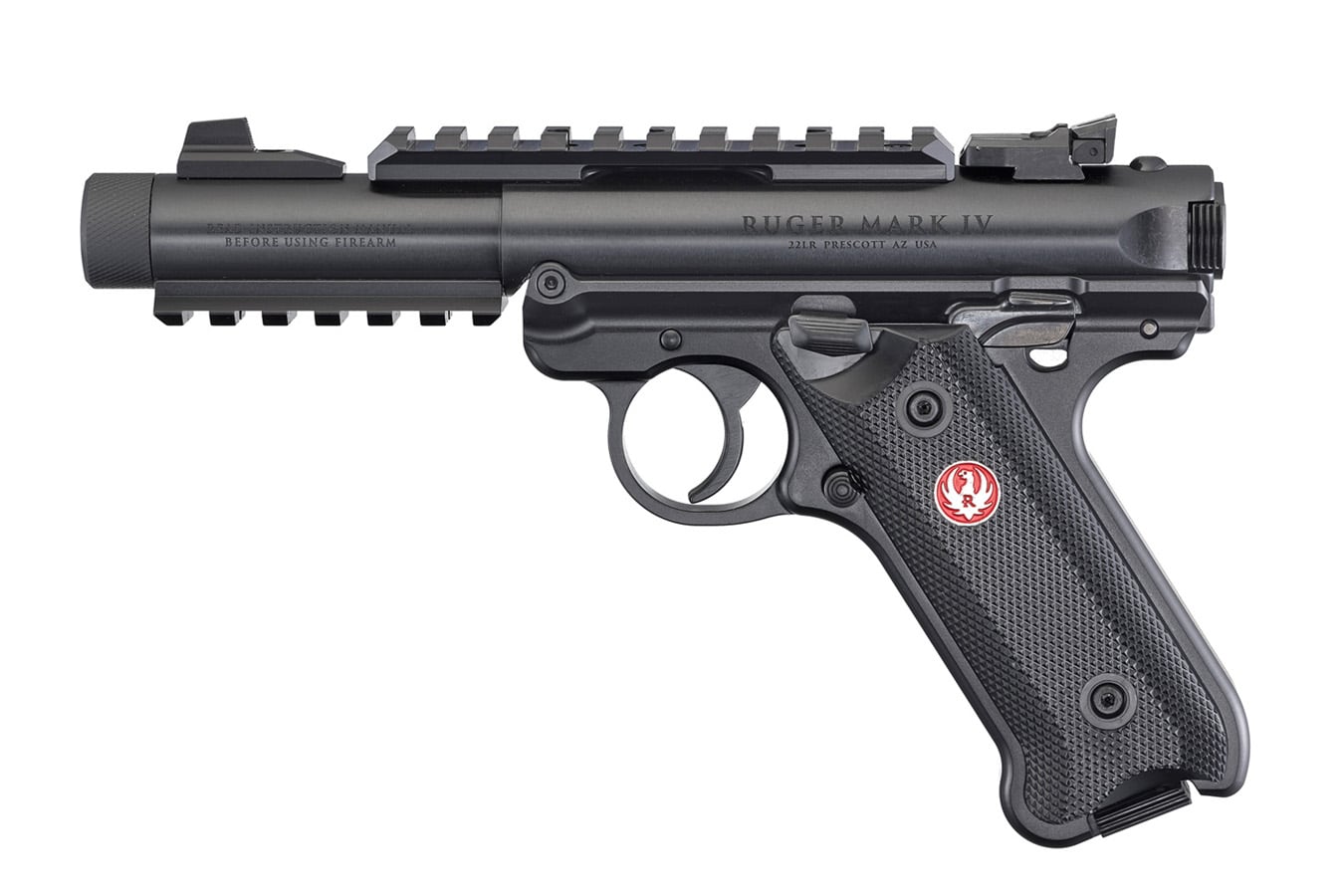 RUGER Mark IV Tactical 22LR Rimfire Pistol with Threaded Barrel
