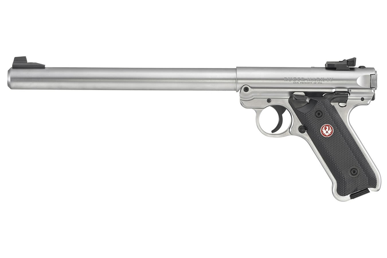 RUGER Mark IV Target Stainless 22LR Rimfire Pistol with 10-inch Barrel