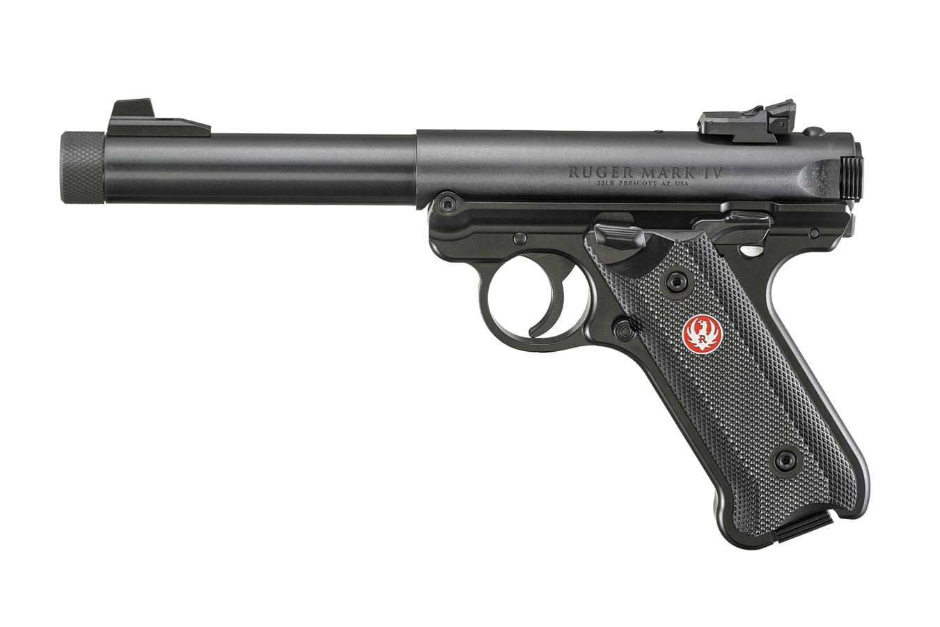 RUGER Mark IV Target 22LR Rimfire Pistol with Threaded Barrel
