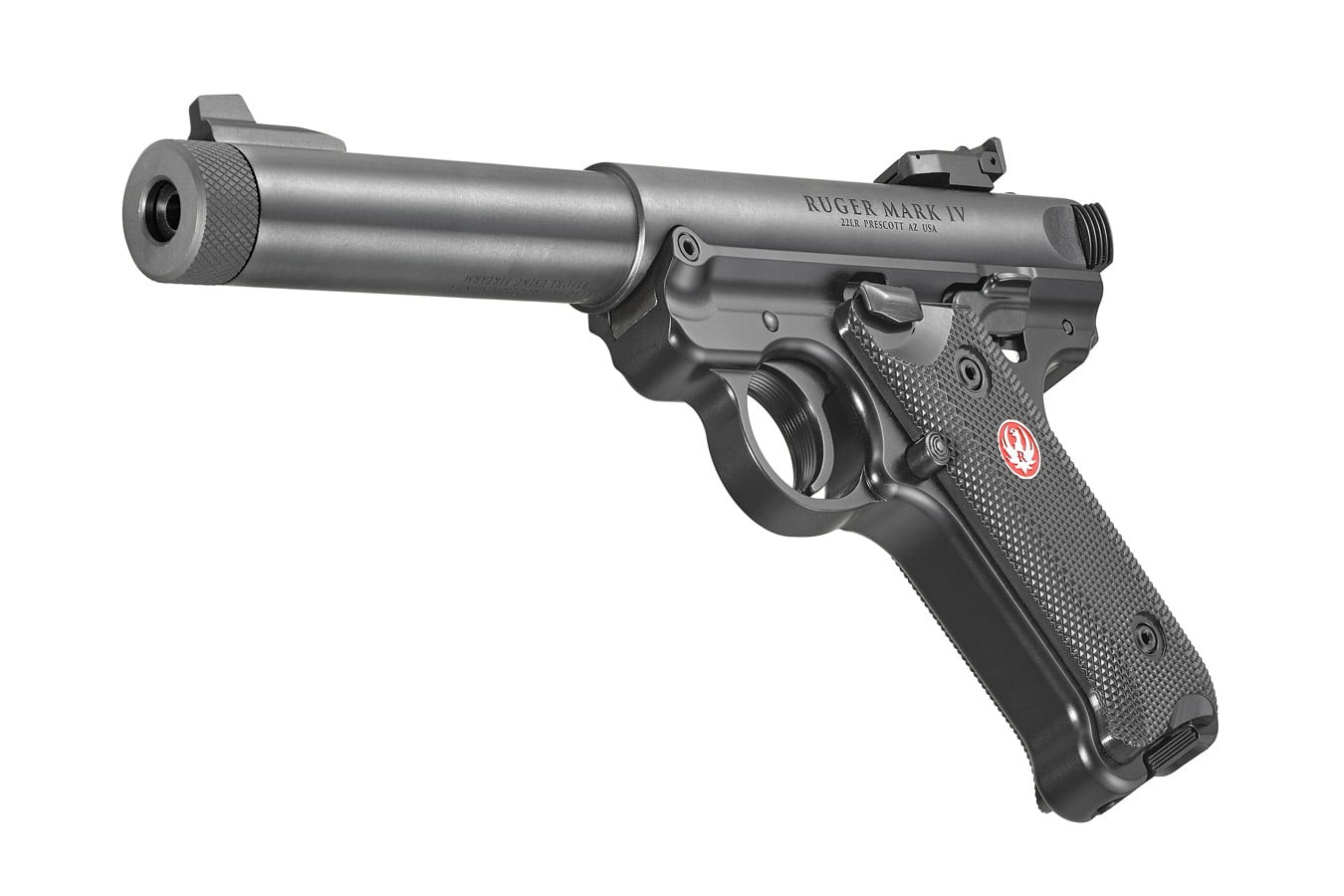 RUGER Mark IV Target 22LR Rimfire Pistol with Threaded Barrel