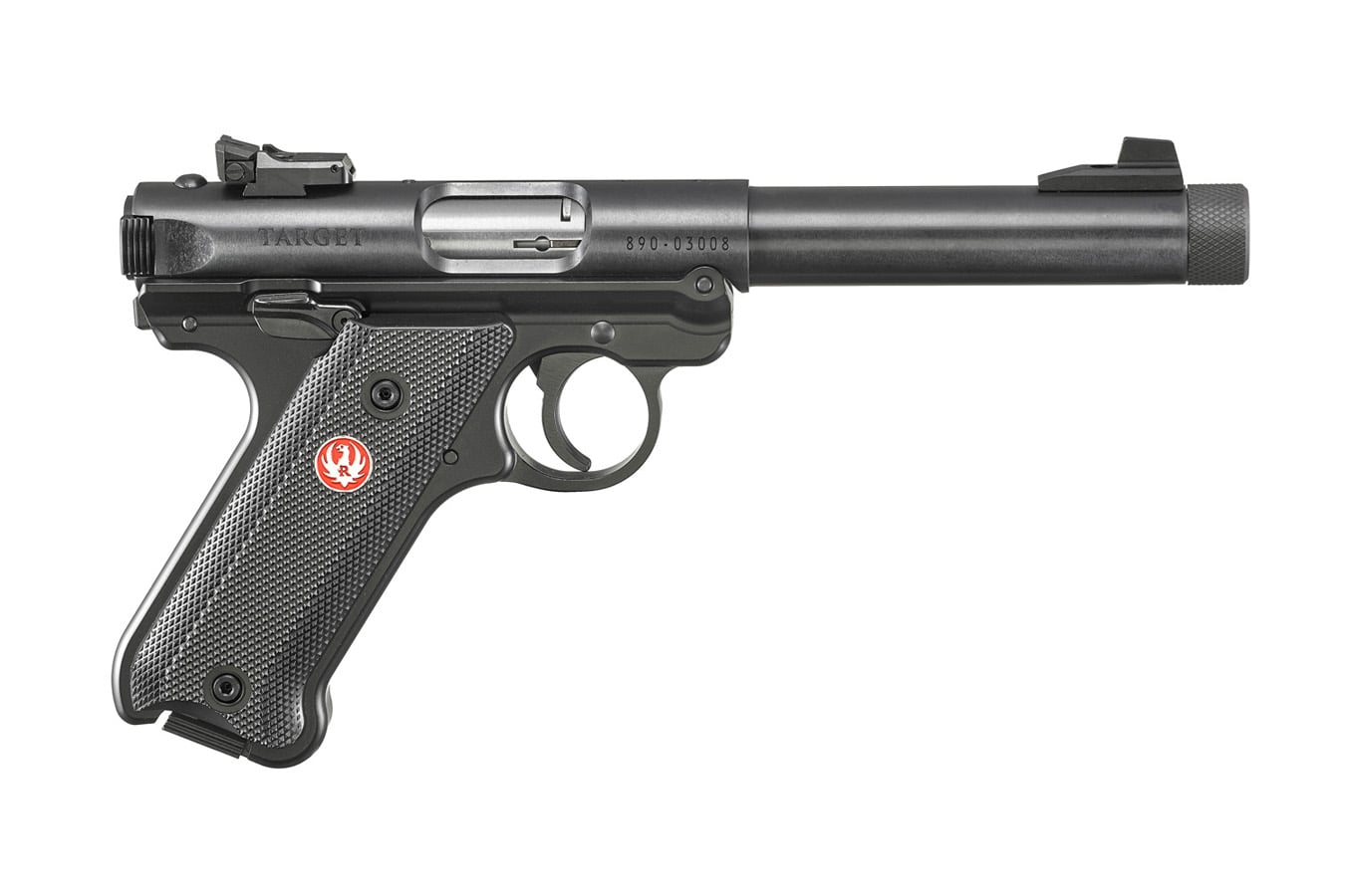 RUGER Mark IV Target 22LR Rimfire Pistol with Threaded Barrel