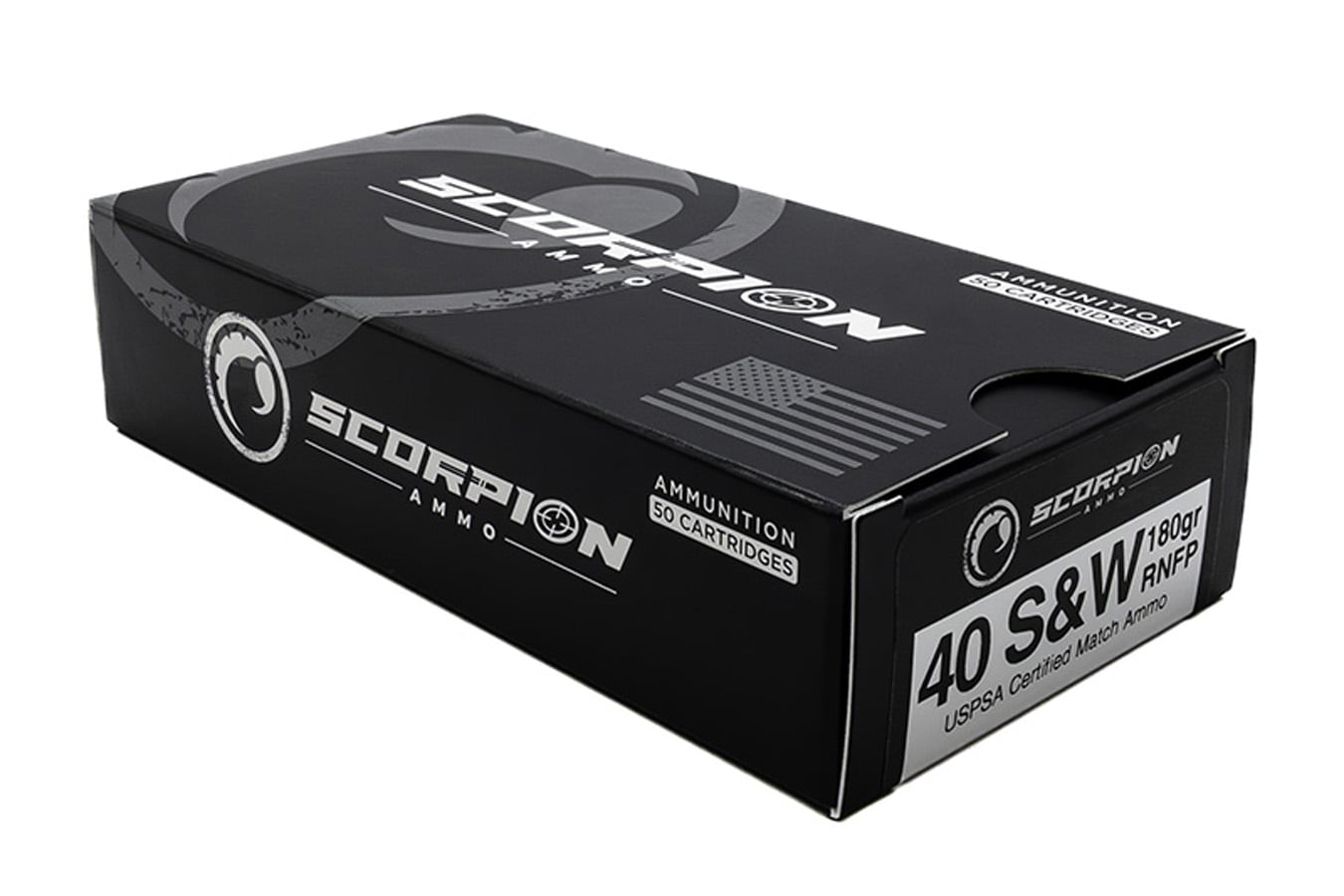 SCORPION 40 S&W 180 gr RNFP USPSA Certified Match-Grade 50/Box
