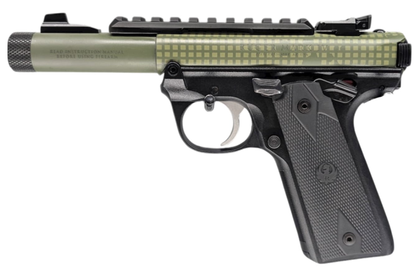 RUGER Mark IV Tactical 22LR Rimfire Pistol with Desert Night Cerakote Finish