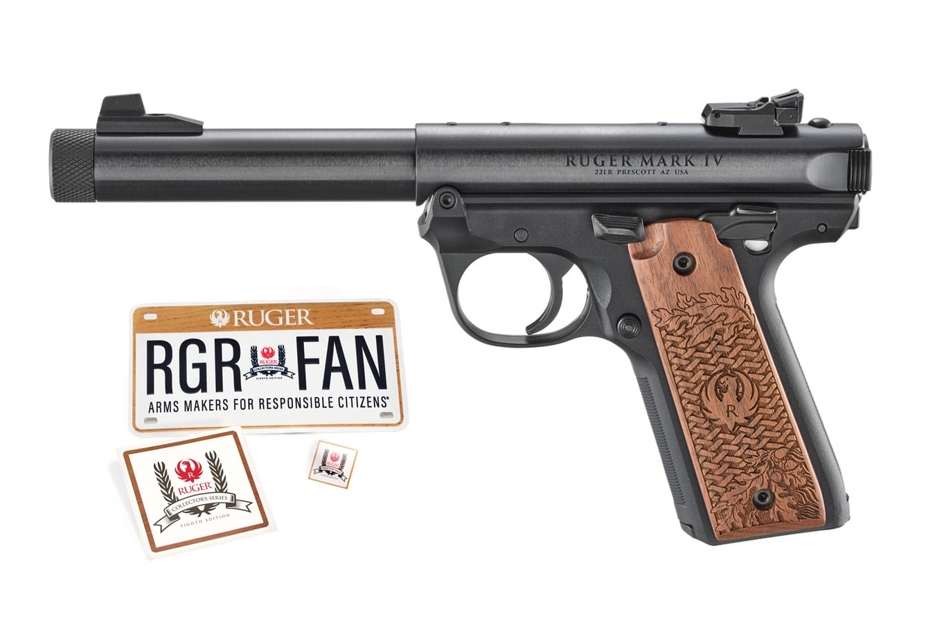 RUGER Mark IV 22/45 22LR 8th Edition Collectors Series Rimfire Pistol with Metal Licen