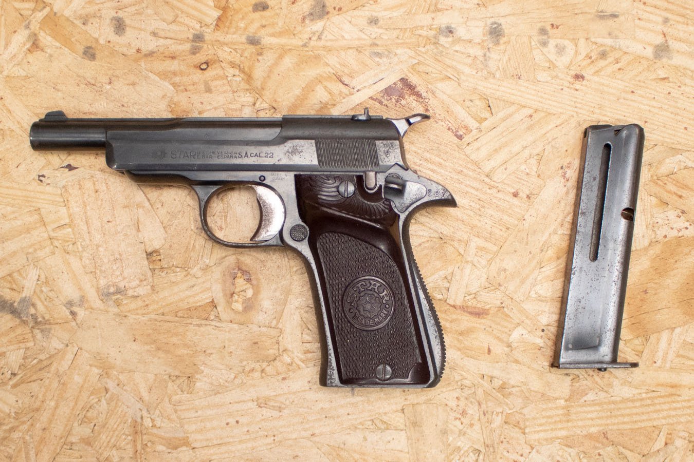 STAR Model F 22LR Police Trade-In Pistol with Plastic Grips