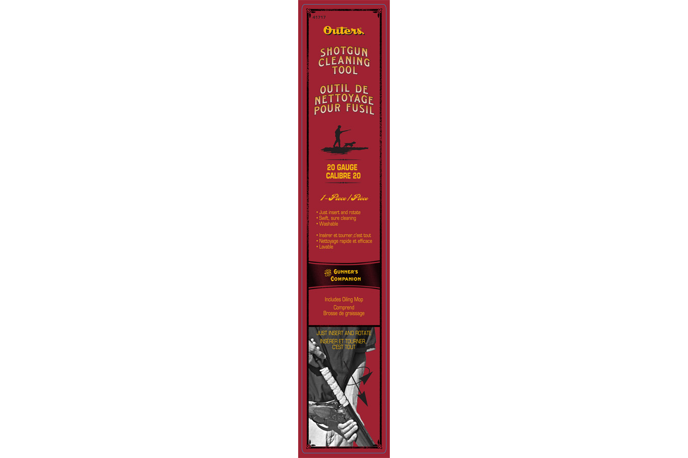 OUTERS GUN CARE Shotgun Cleaning Tool 20 Gauge