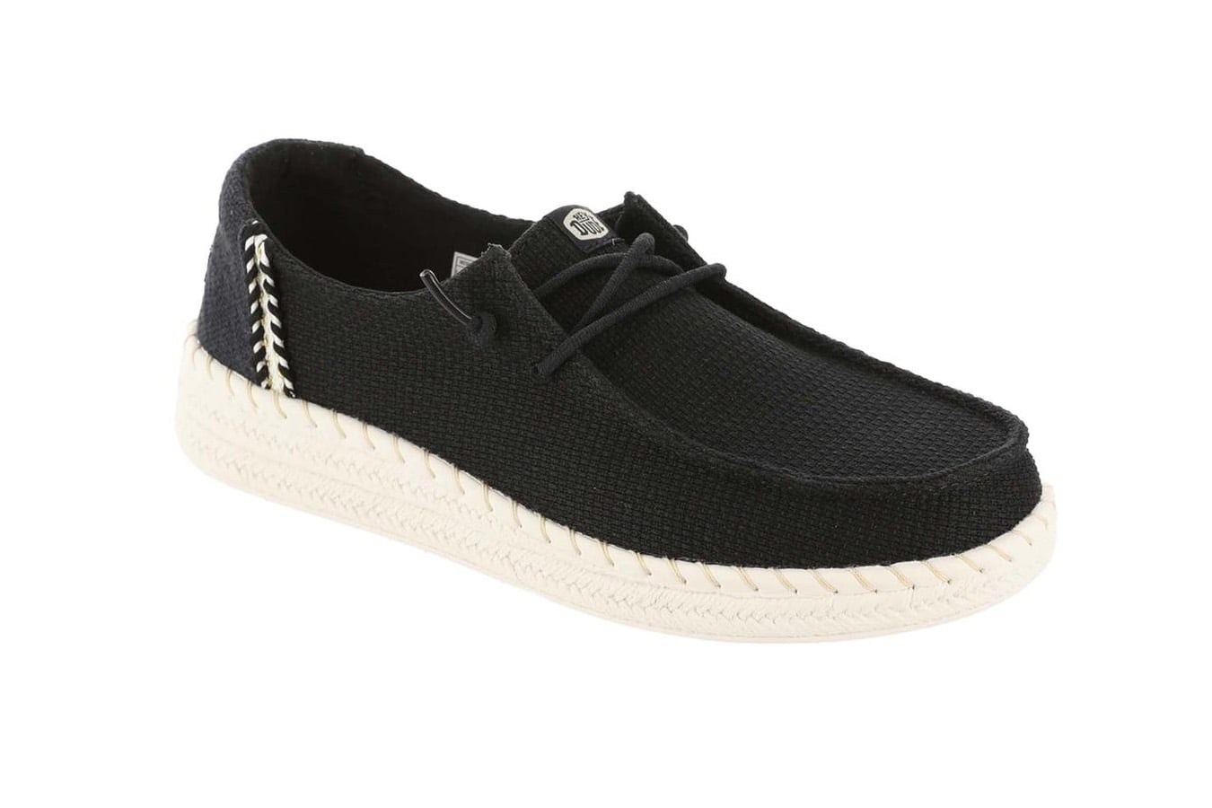 Hey Dude Women's Wendy Espadrille Woven Black/Walnut