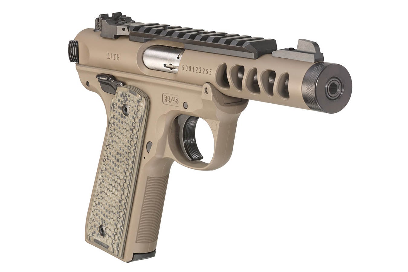 RUGER Mark IV 22/45 22LR Semi-Auto Pistol with FDE Finish