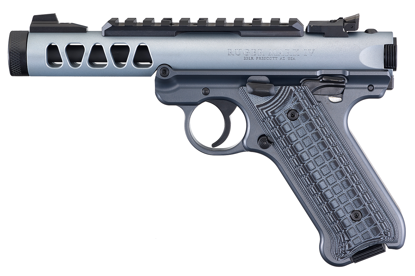 Shop Ruger Mark Iv Lite 22lr Rimfire Pistol With Diamond Gray Anodized