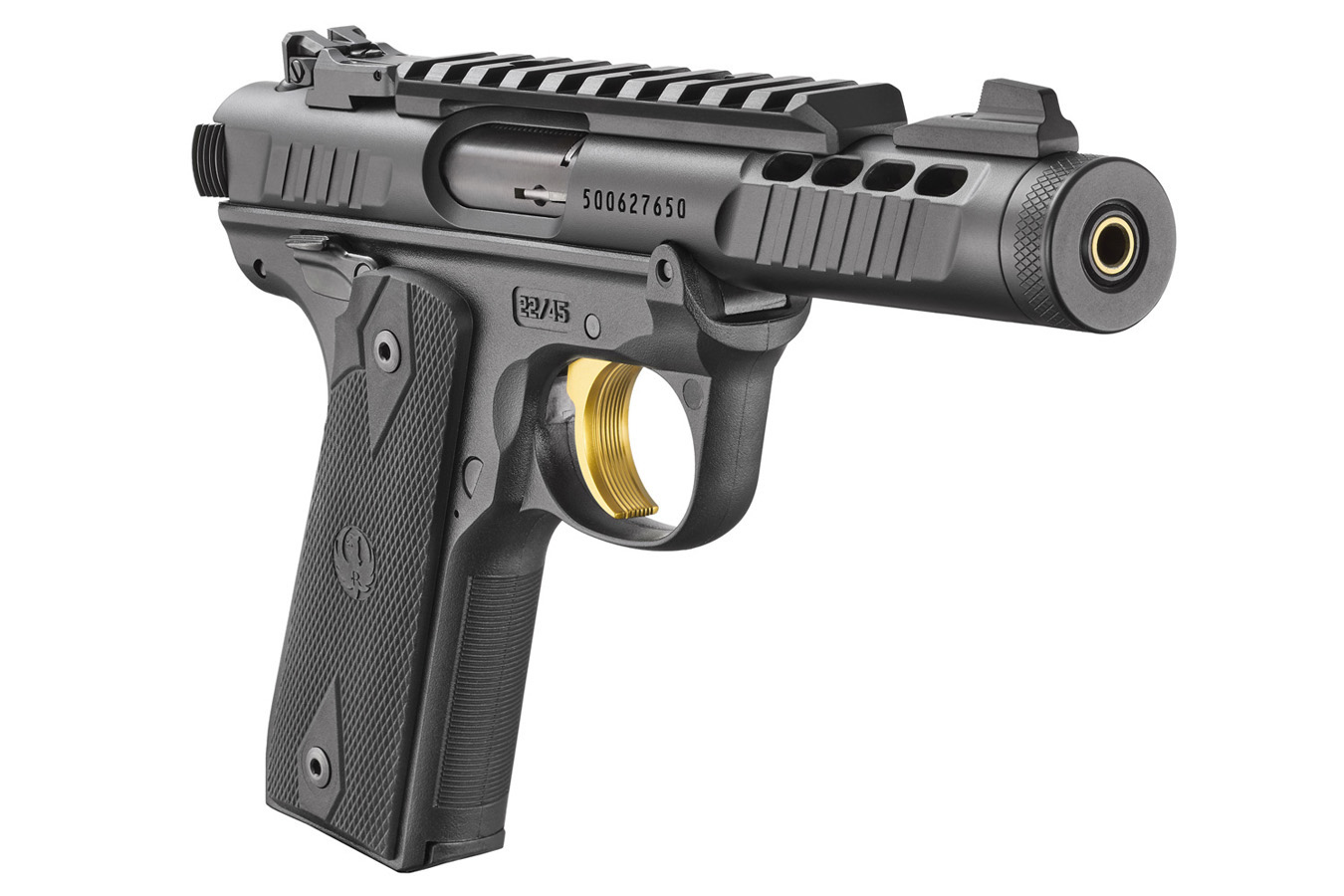 Ruger Mark IV 22/45 Lite 22LR Rimfire Pistol with Black Anodized Slide Finish