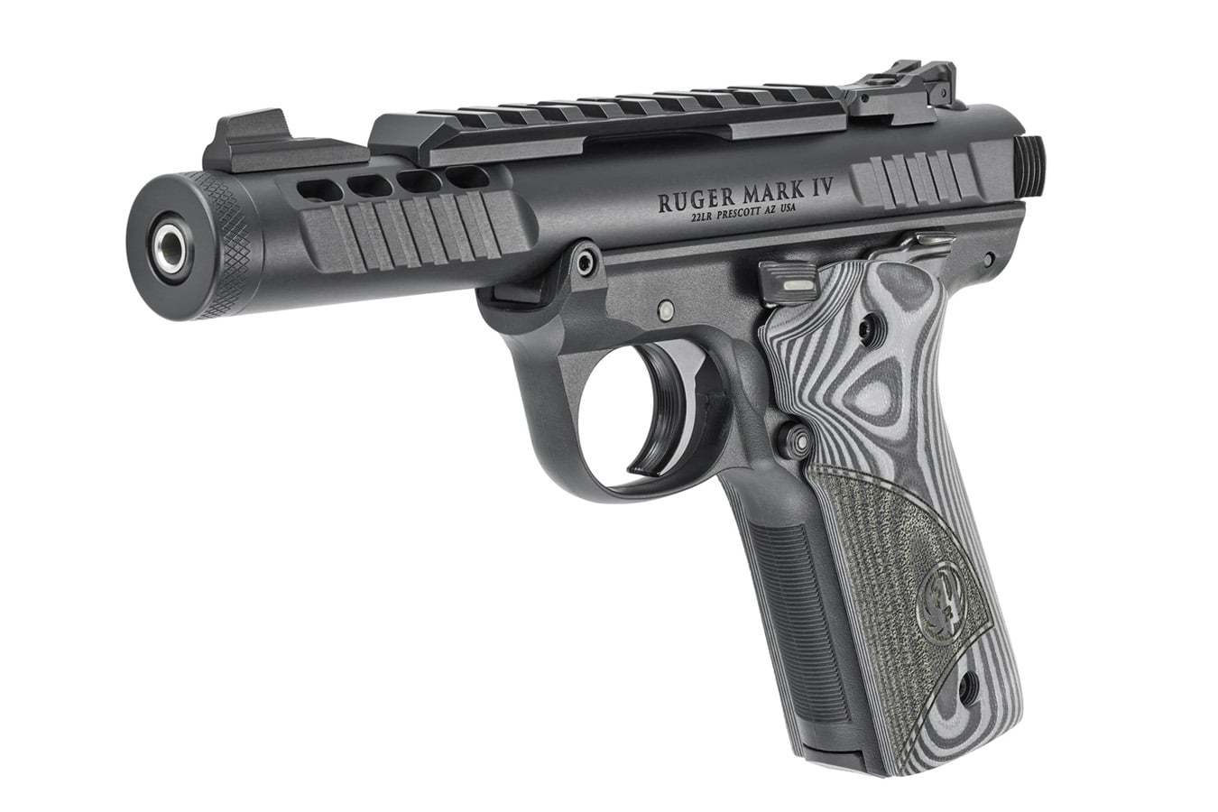 RUGER Mark IV 22/45 Lite 22LR Rimfire Pistol with Threaded Barrel