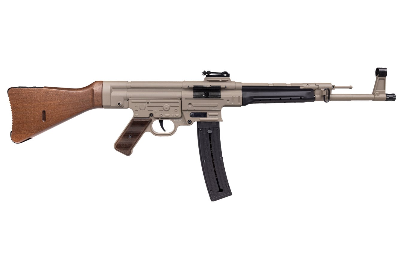 BLUE LINE SOLUTIONS Mauser STG-44 22 LR Rimfire Rifle with 25-Round Magazine and Tan Finish