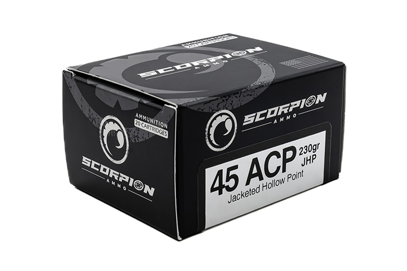 Scorpion 45 ACP 230 gr JHP Defense 20/Box
