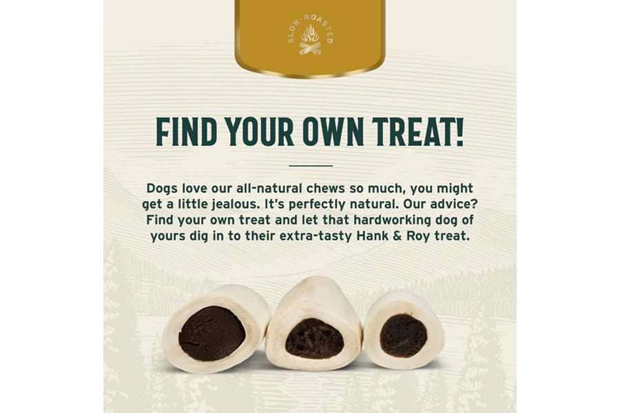 HANK AND ROY 3-4 Inch Peanut Butter Filled Bones