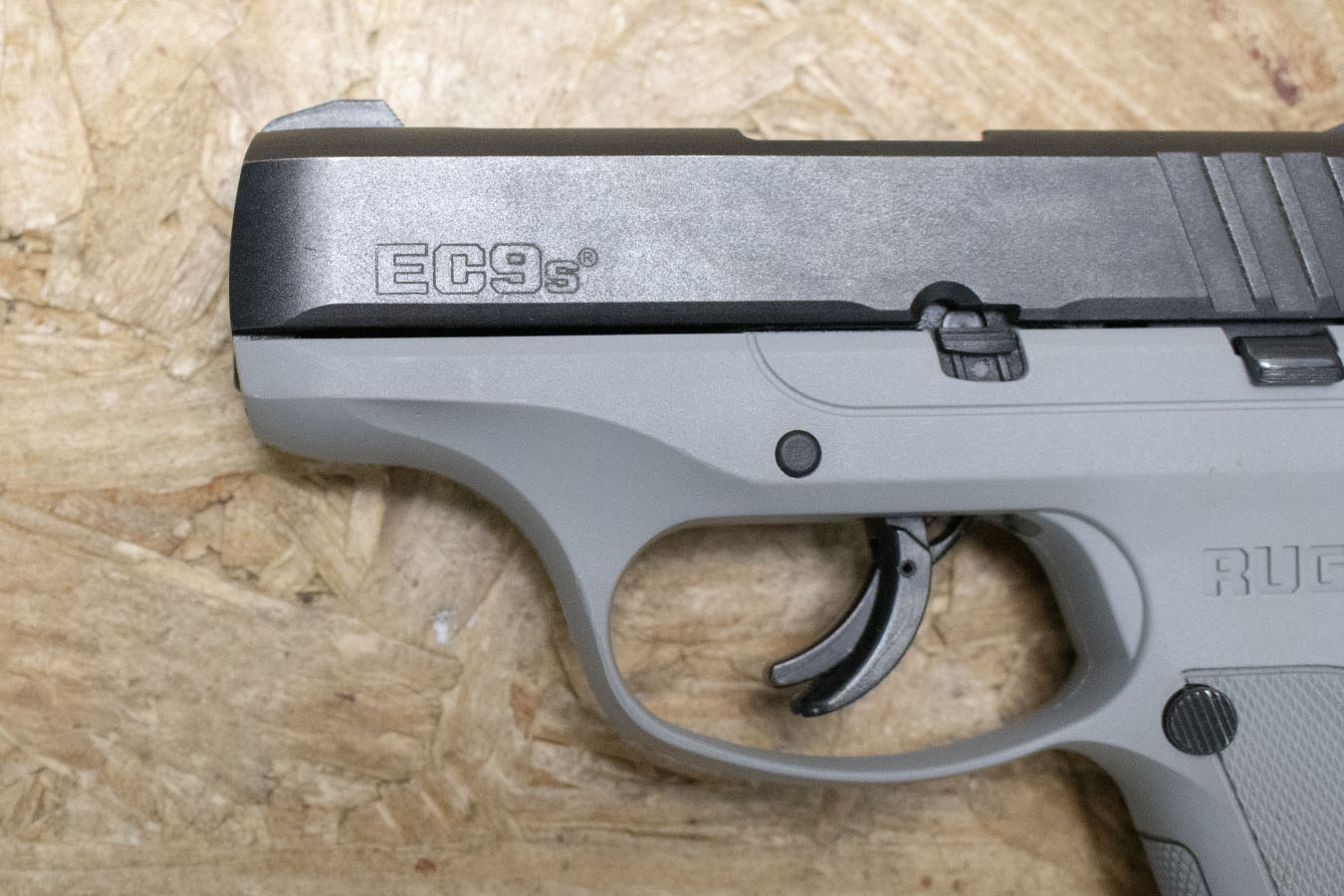 RUGER EC9s 9mm Police Trade-In Pistol with Gray Frame and Manual Safety