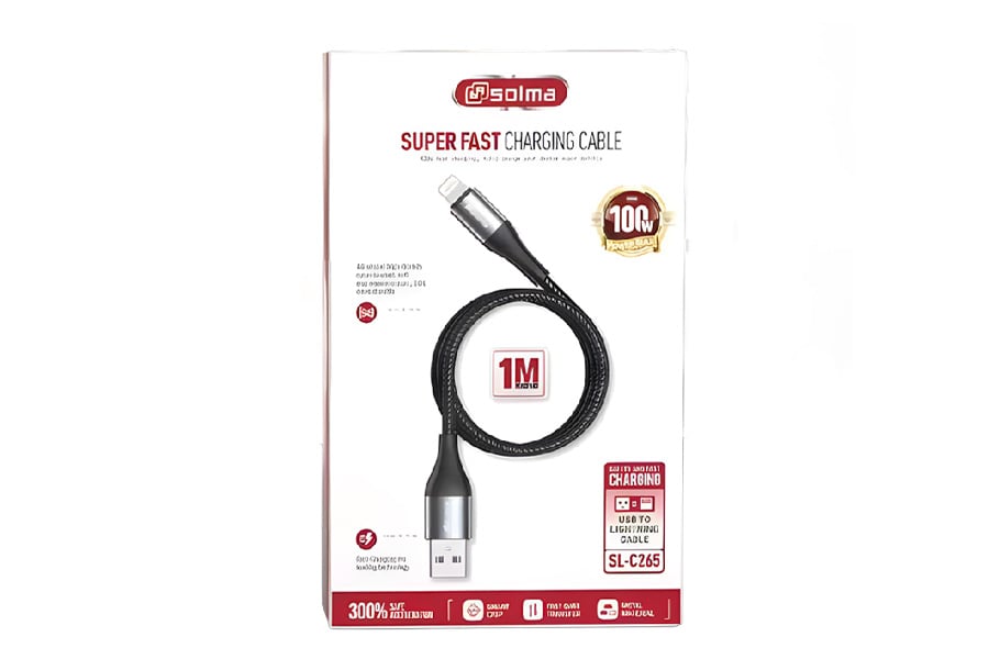 Emby Hoisery Super Fast Charging Cable USB to Lightning Cable