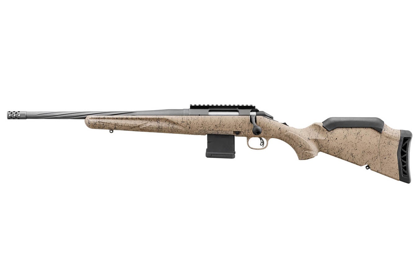 Ruger American Gen II Ranch 300 Blackout Bolt-Action Rifle with FDE Splatter Stock