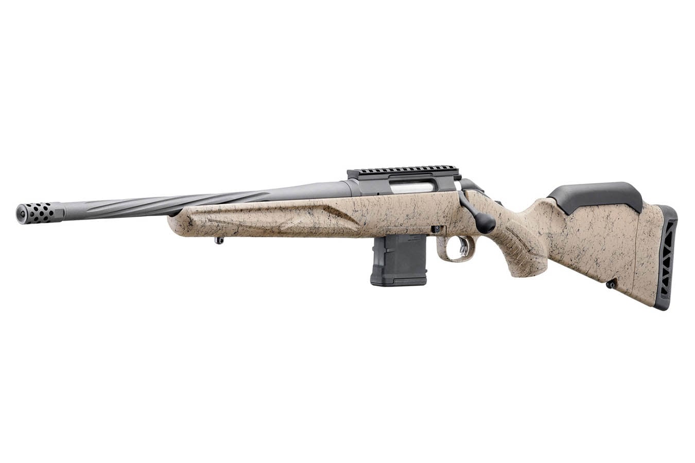 Ruger American Gen II Ranch 300 Blackout Bolt-Action Rifle with FDE Splatter Stock