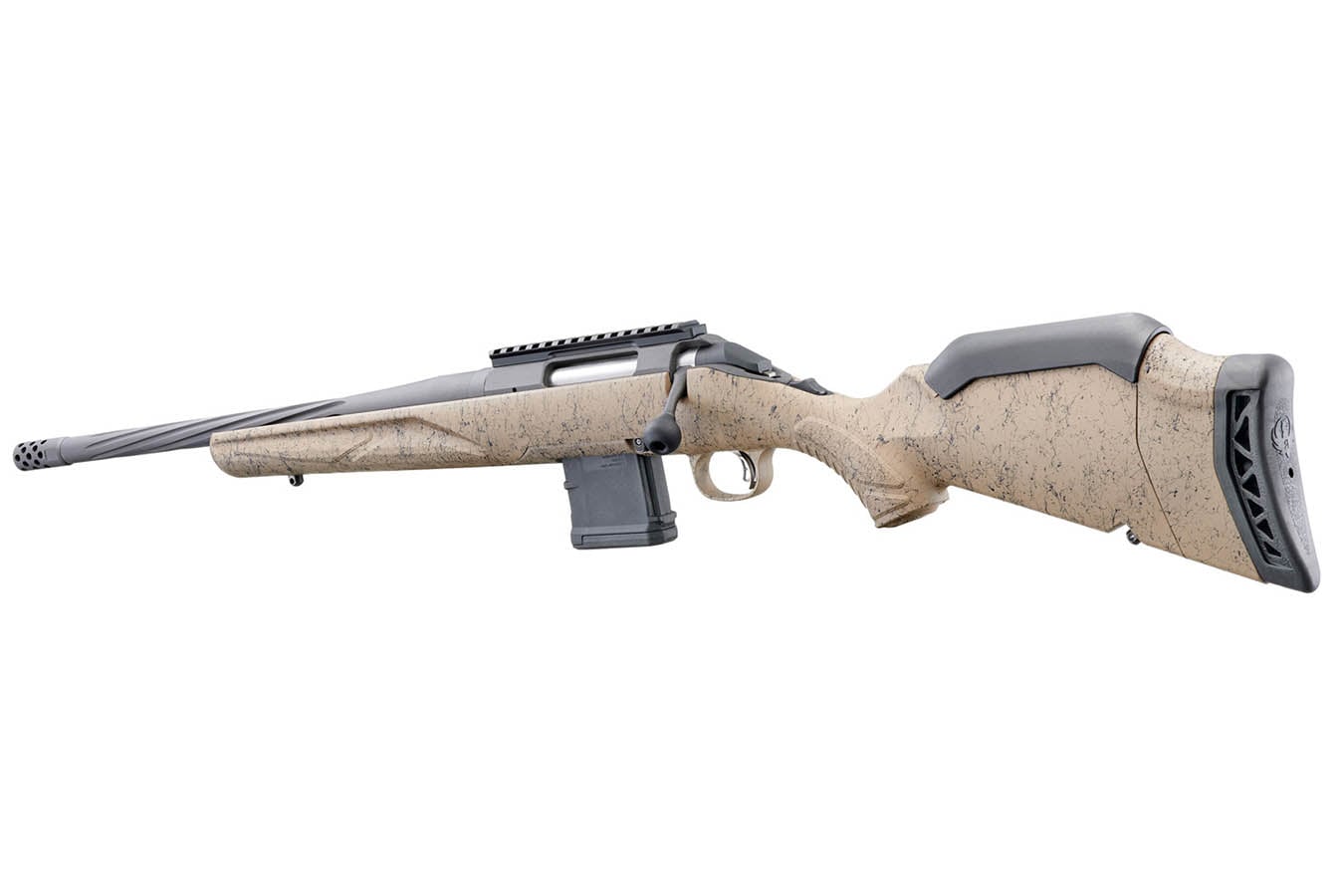 Ruger American Gen II Ranch 300 Blackout Bolt-Action Rifle with FDE Splatter Stock