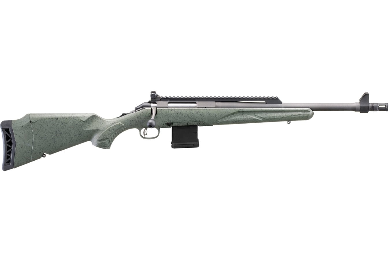 RUGER American II Scout 5.56 NATO Bolt-Action Rifle with Leaf Green Stock