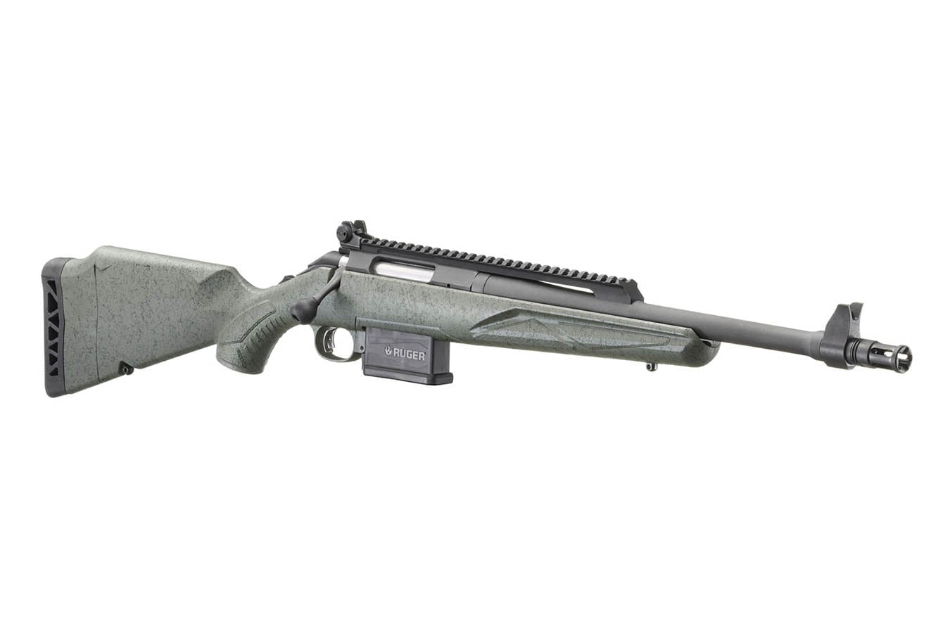 RUGER American Gen II Scout 308 Win Bolt-Action Rifle with Leaf Green Stock