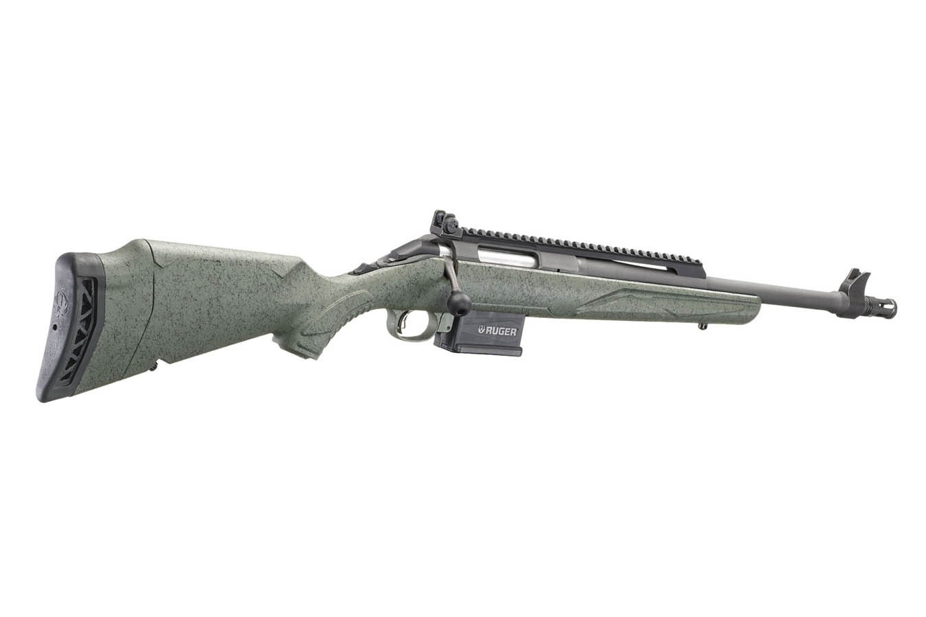 RUGER American Gen II Scout 308 Win Bolt-Action Rifle with Leaf Green Stock