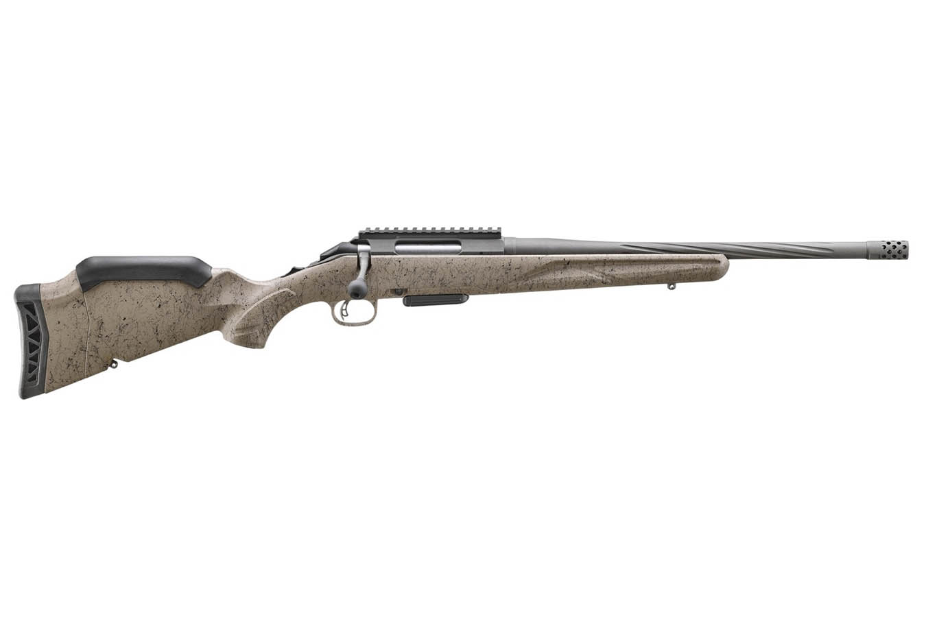 Ruger American Gen II Ranch 350 Legend Bolt-Action Rifle with FDE Splatter Stock