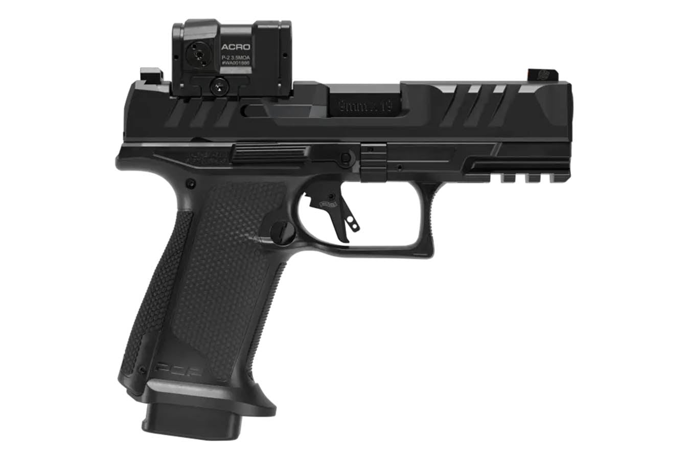 WALTHER PDP F-Series Pro 9mm Optic Ready Pistol with Aimpoint Acro P-2 Red Dot Sight
