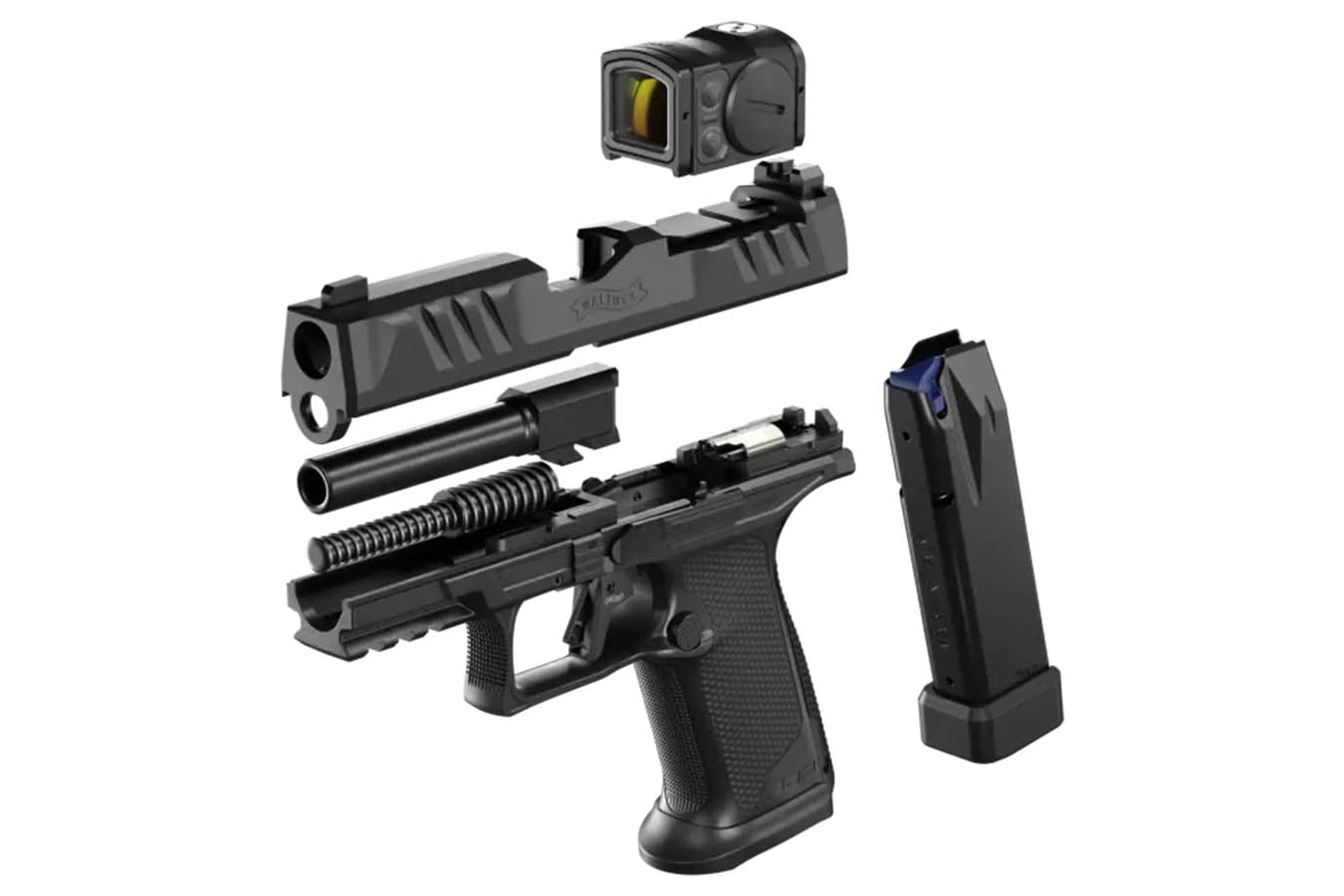 WALTHER PDP F-Series Pro 9mm Optic Ready Pistol with Aimpoint Acro P-2 Red Dot Sight