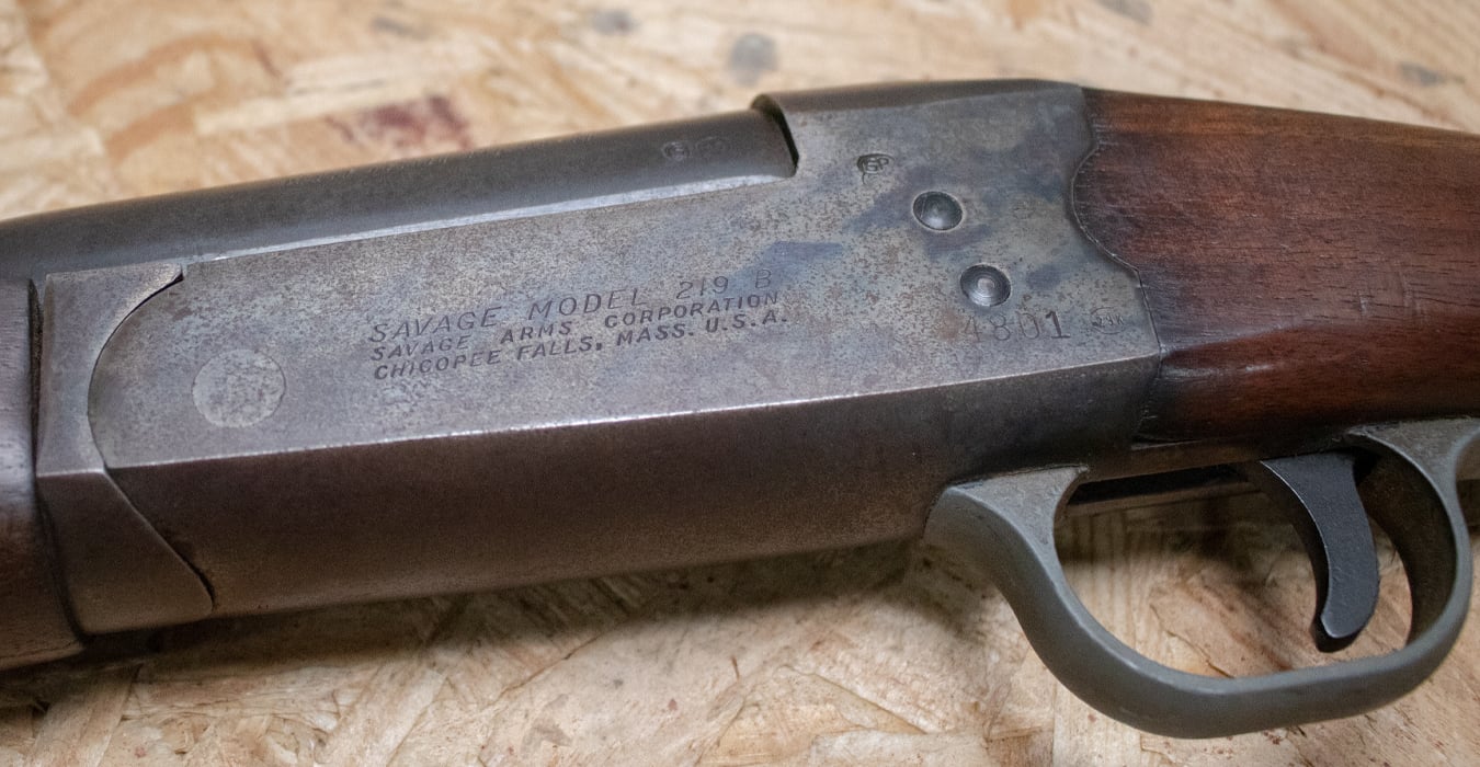 SAVAGE 219B 30-30Win. Police Trade-In Rifle, Single-Shot, Break-Open Action