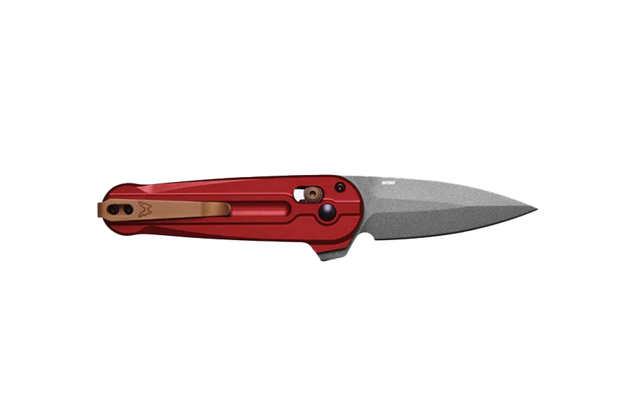 Benchmade Knife Lowden Phoenix Red Aluminum Folding Knife