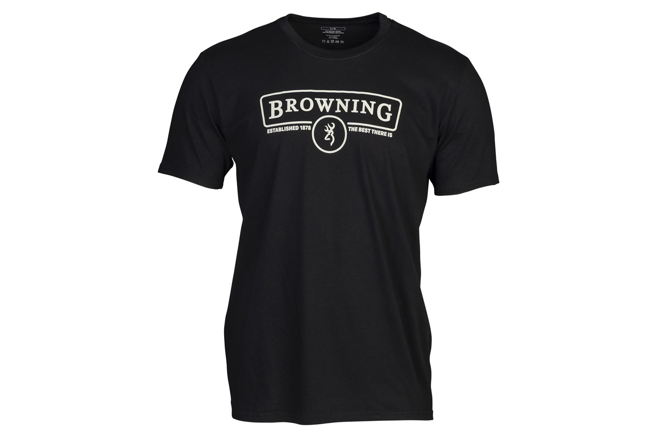 BROWNING CLOTHING Contour Short Sleeve T-Shirt Black Cotton/Poly Blend with Screen-Printed Graphics