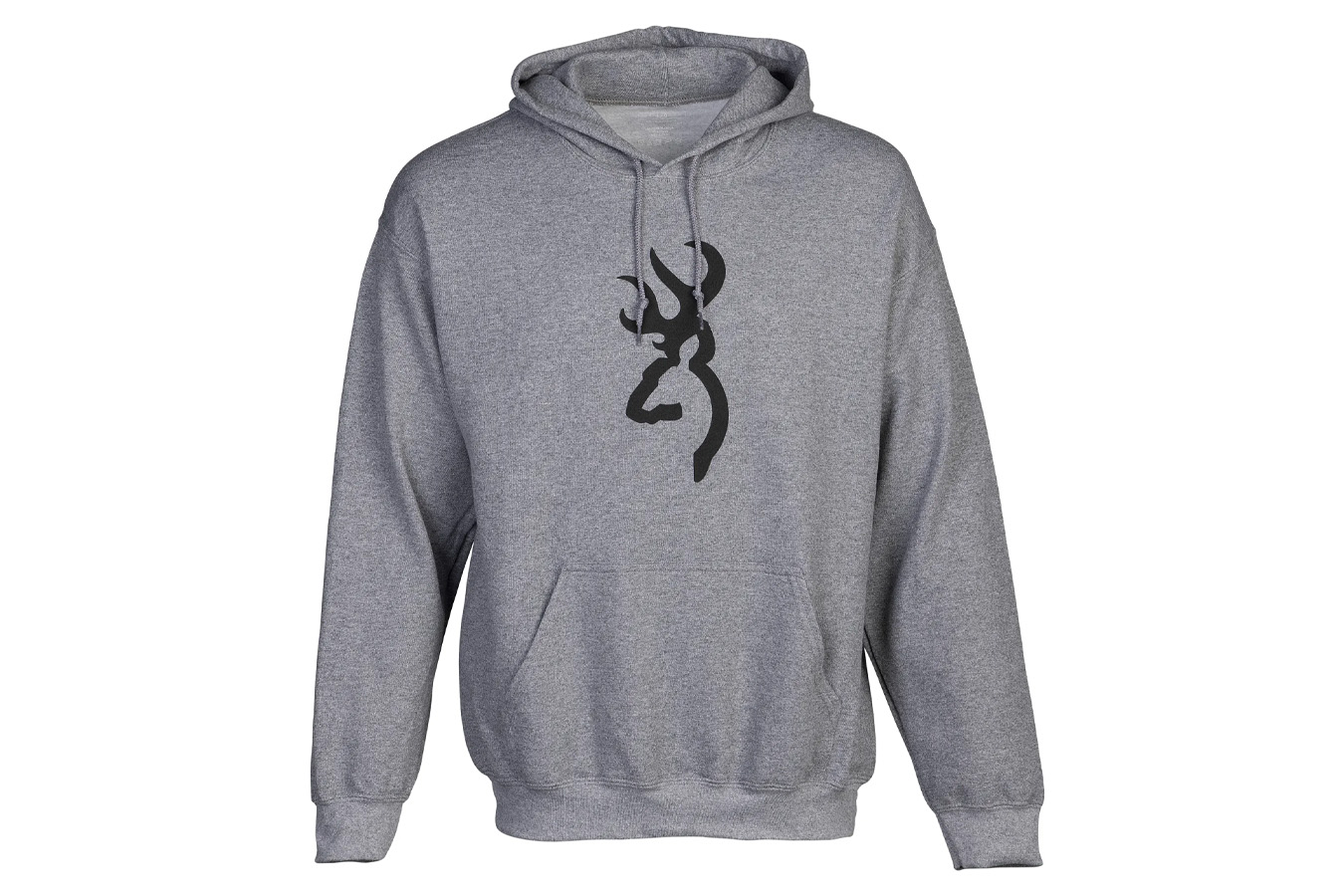 Browning Clothing Branded Hoodie Heather Gray