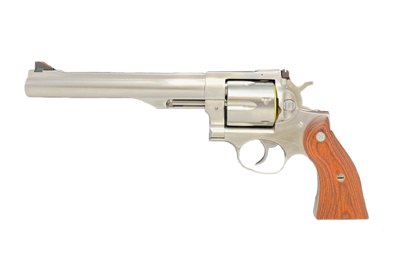 Ruger Redhawk 44 Rem Mag 6-Round Revolver with Stainless Steel Finish and Hardwood Grip