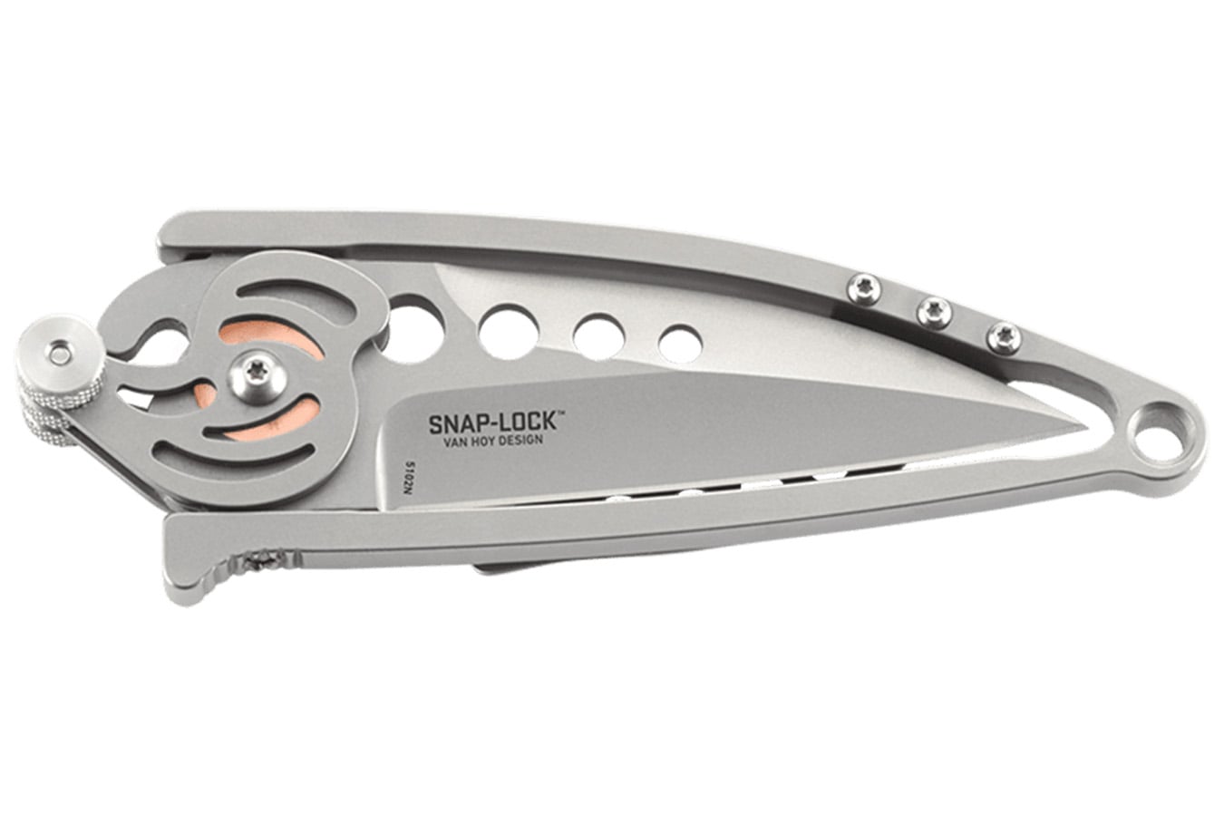 COLUMBIA RIVER KNIFE Snap Lock Folder Folding Pocket Knife - Silver