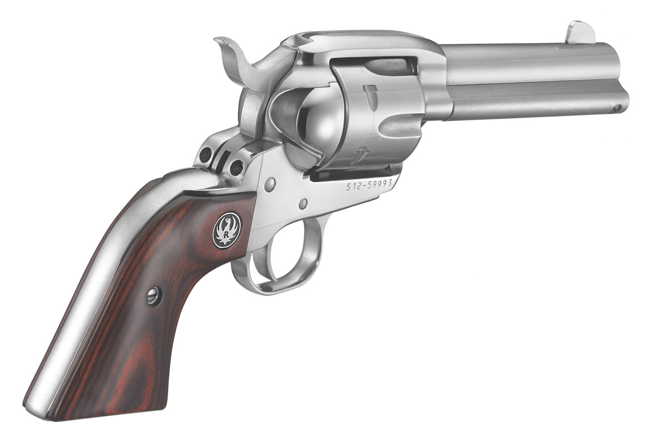 RUGER Vaquero Stainless 357 Magnum Revolver with Hardwood Grips
