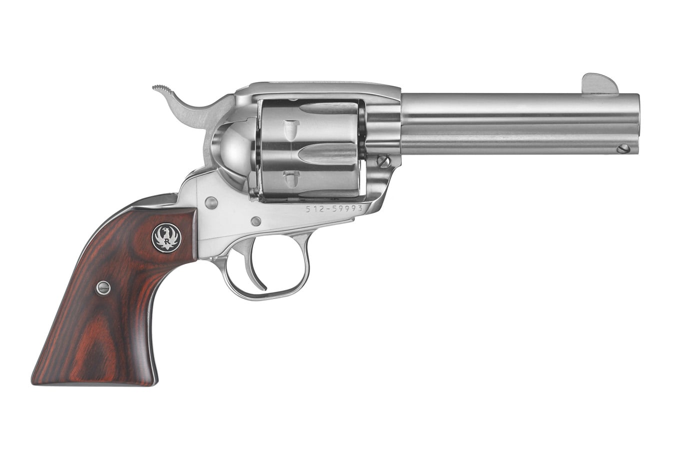 RUGER Vaquero Stainless 357 Magnum Revolver with Hardwood Grips